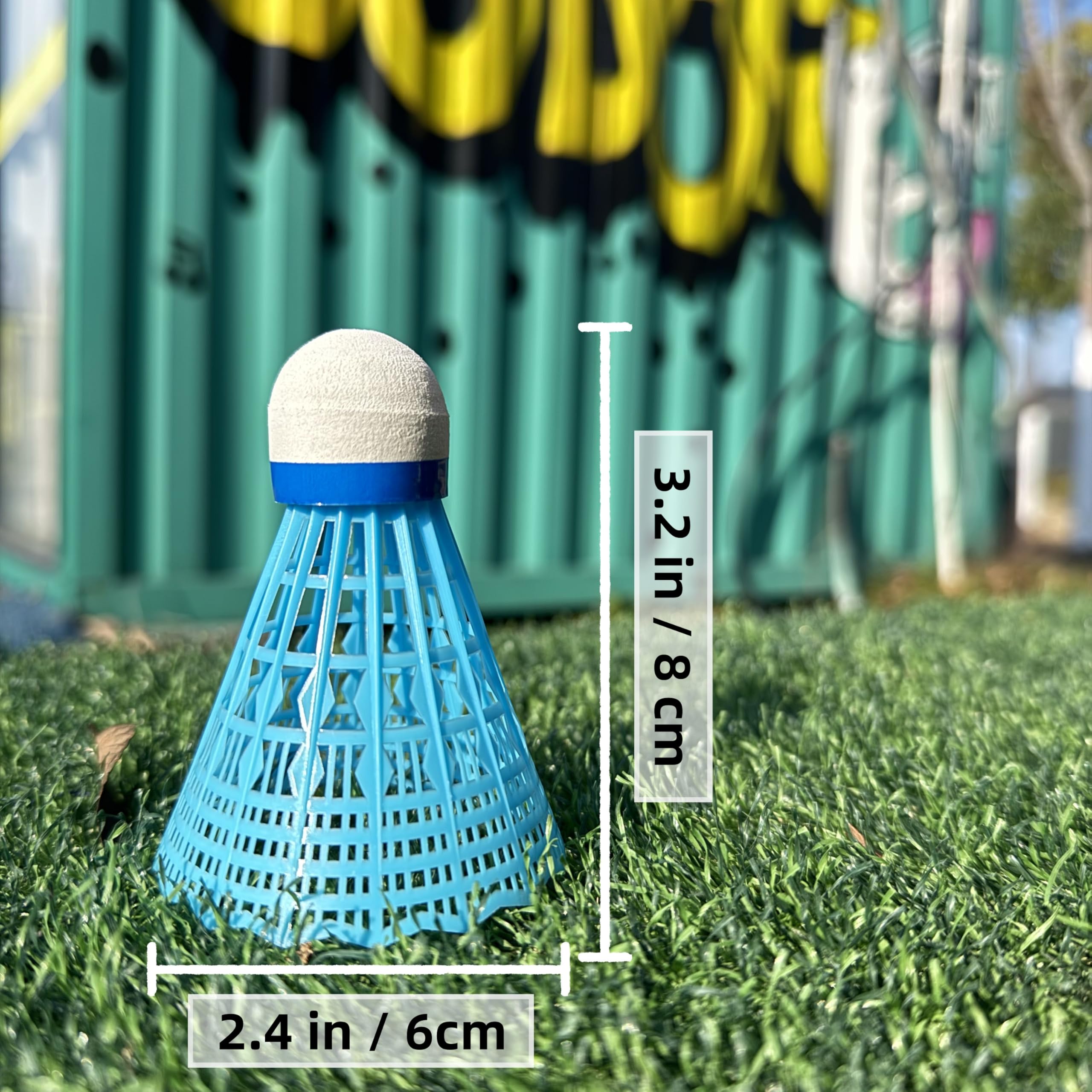 12 paquetes de volantes de nailon para bádminton, pajaritos, volantes de nailon, gran estabilidad y durabilidad, deportes en interiores y exteriores, entrenamiento de alta velocidad