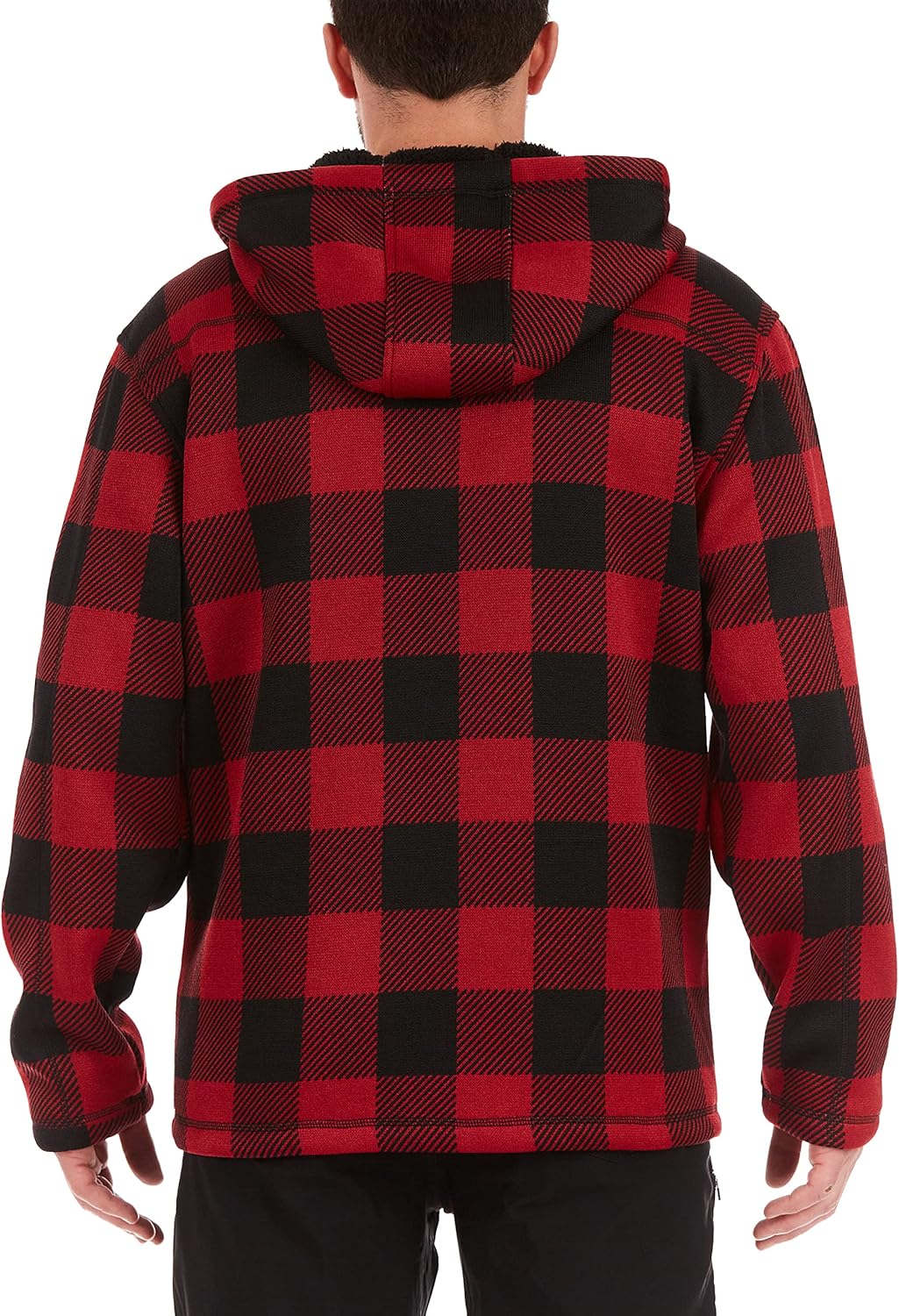 Smith's Workwear Men's Buffalo Sweater Fleece Hooded Jacket - Image 2