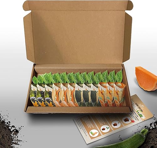 Vegtrug Kit de vainas de semillas Parche vegetal, semillas sin OMG con vainas de semillas totalmente biodegradables, contiene semillas de brócoli,