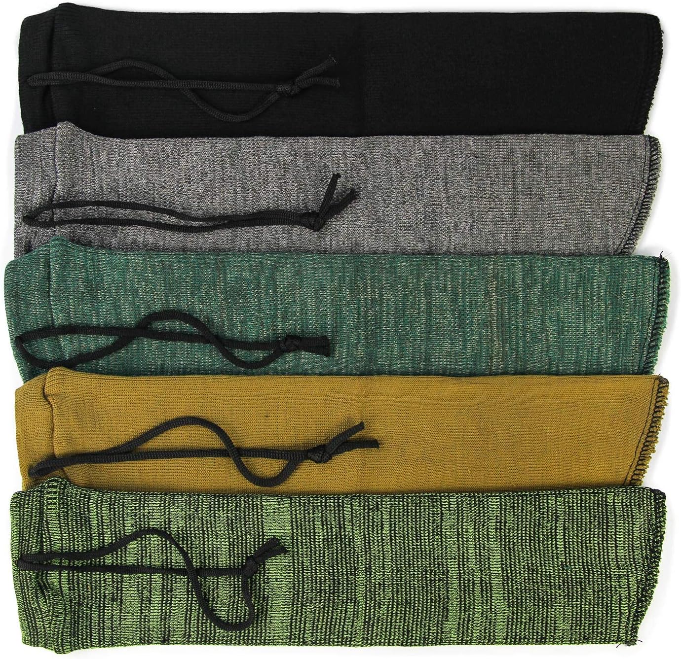 GUGULUZA 10-Pack Gun Socks for Rifles & Handguns,Silicone Treated Gun Socks for Shotguns, Pistols - Mixed Color