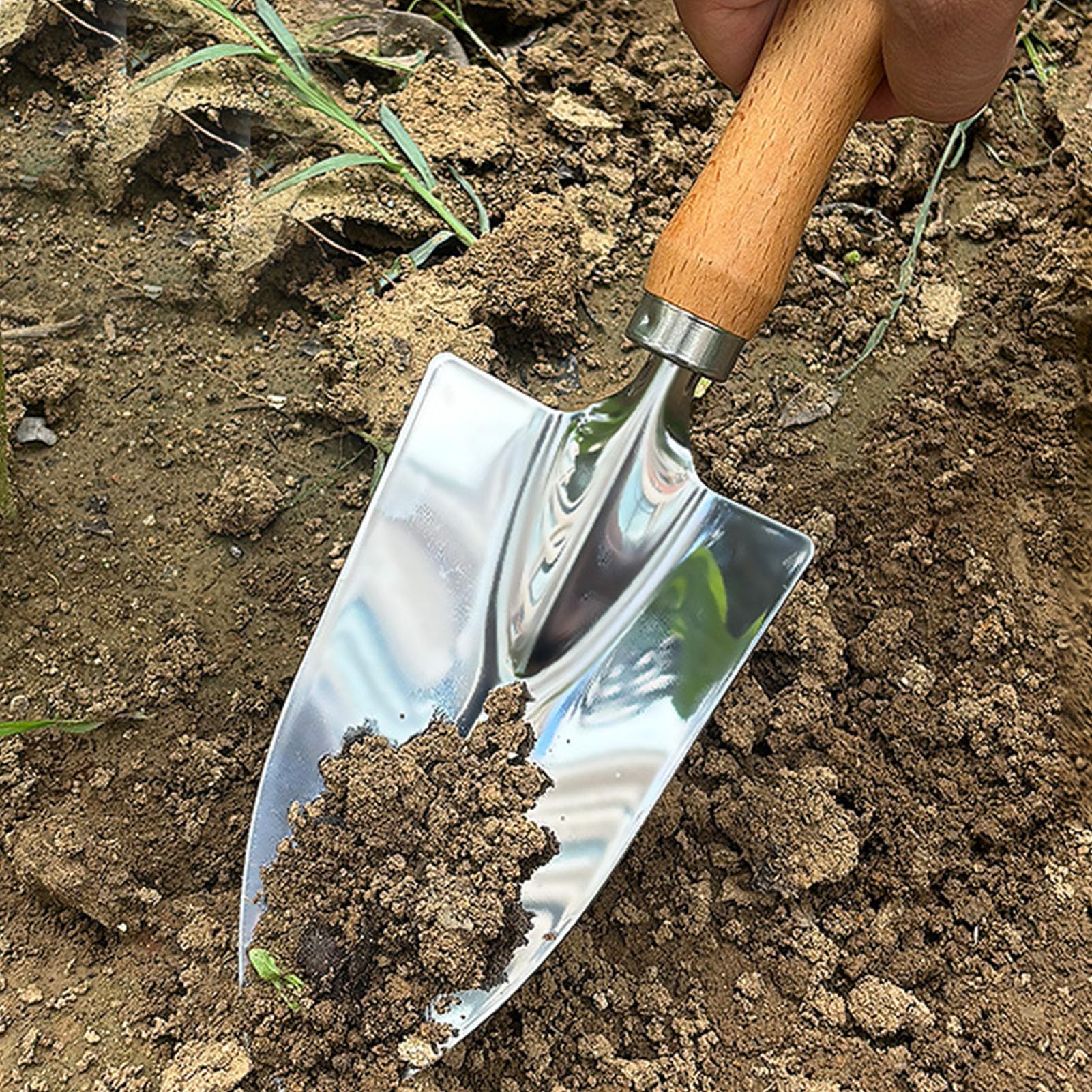 Set di Attrezzi da Giardino in Acciaio Inossidabile, Kit da Giardinaggio 6 Pezzi con Custodia, for Cura di Piante, Vasi, Orto e Giardino (6PCS)