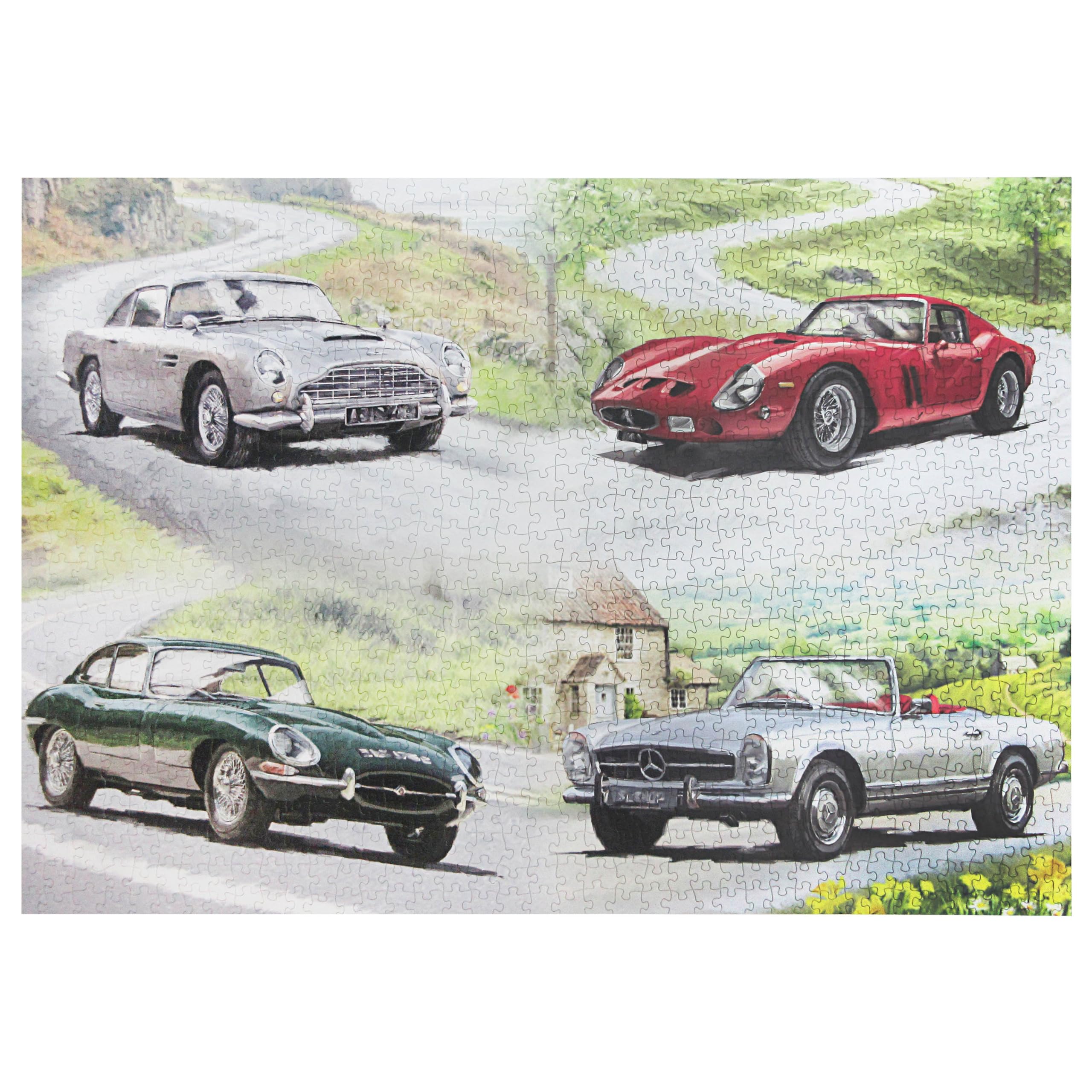 Classic Cars 1000 Piece Jigsaw puzzle