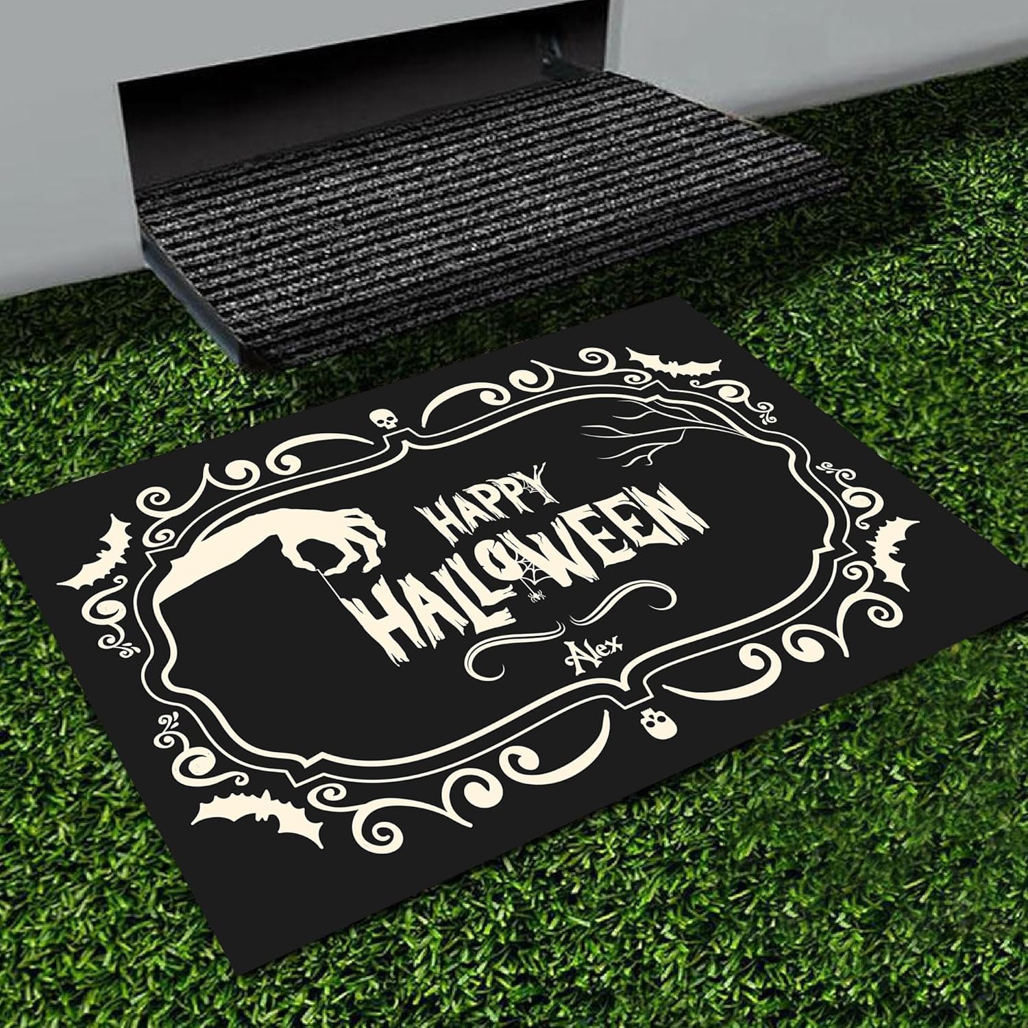 Customized Halloween Door Mat. Outdoor Door Mats. Entrance Mat Indoor, Welcome Mats for Front Door & Outdoor, Housewarming Gift for Family & Friends. (Doormat 16, 24" x 16")