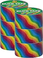 Vista 12 de Duck Brand Cinta adhesiva con estampado de pato, 6 rollos, veteado de madera (283051_C)