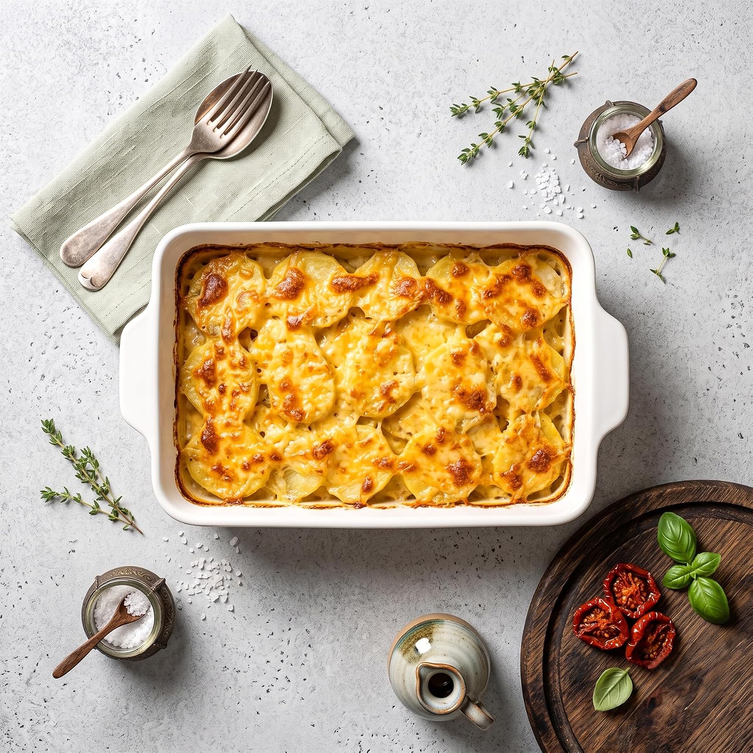 1.9QT Ceramic Baking Dish Set Of 2, Small Casserole Dishes For Oven