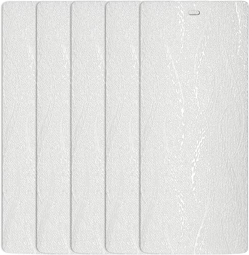 DALIX Palmera blanca vertical textura lamas puerta corredera 82.5 cantidad 5 unidades