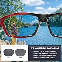 Vista 4 de Nitrogen Gafas de sol deportivas polarizadas envolventes para hombres y mujeres, UV400, para conducir, pescar, correr, gafas de sol
