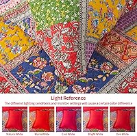 Vista 148 de VAPUTAR Juego de ropa de cama tamaño Queen – 3 piezas, edredón bohemio, colcha reversible ligera para dormitorio de granja (floral)