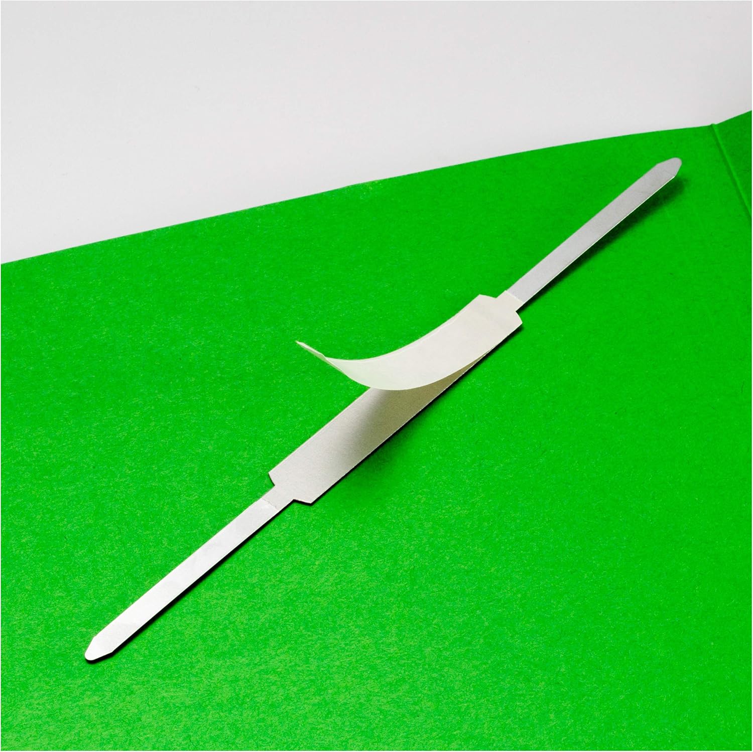 Officemate Self Adhesive Prong Paper Fasteners, Matte Steel Finish, 2