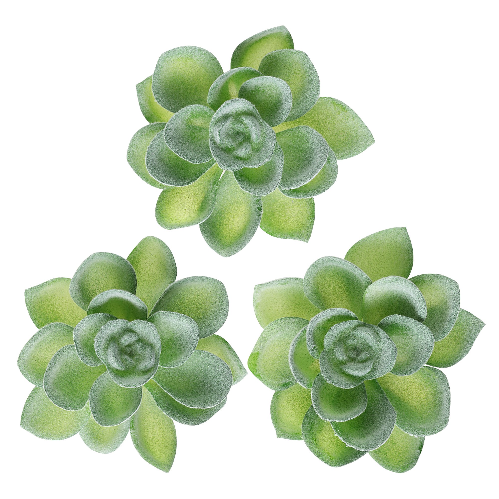 CayTre Beautiful Faux Succulent Plants – 3 inch Echeveria Plants – Durable and Long Lasting – Looks Both Natural and Realistic – Perfect Decoration and Gift – Does Not Include Planters (3-Pack)