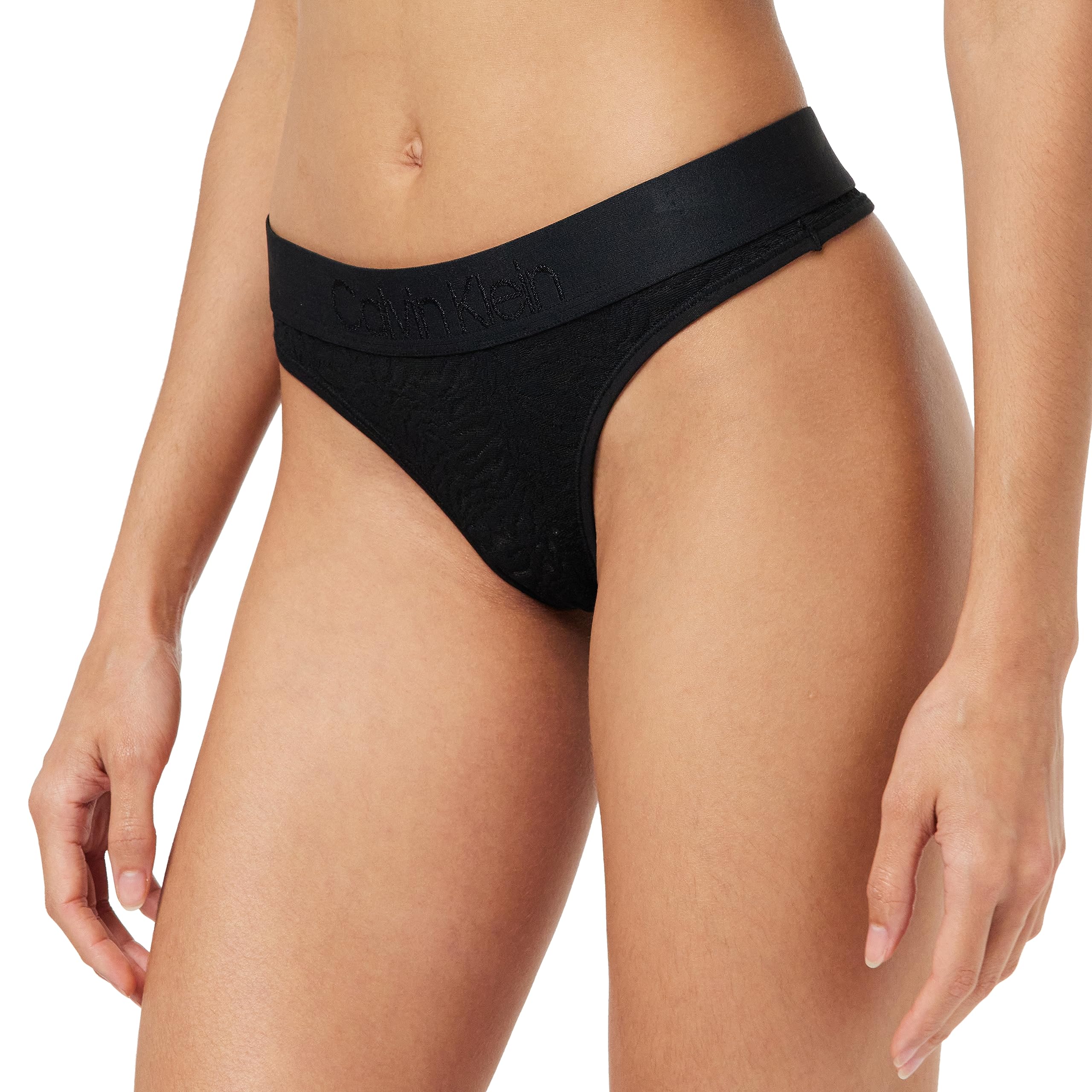 Calvin Klein Thong 000QF7287E, Donna, Nero (Black), M