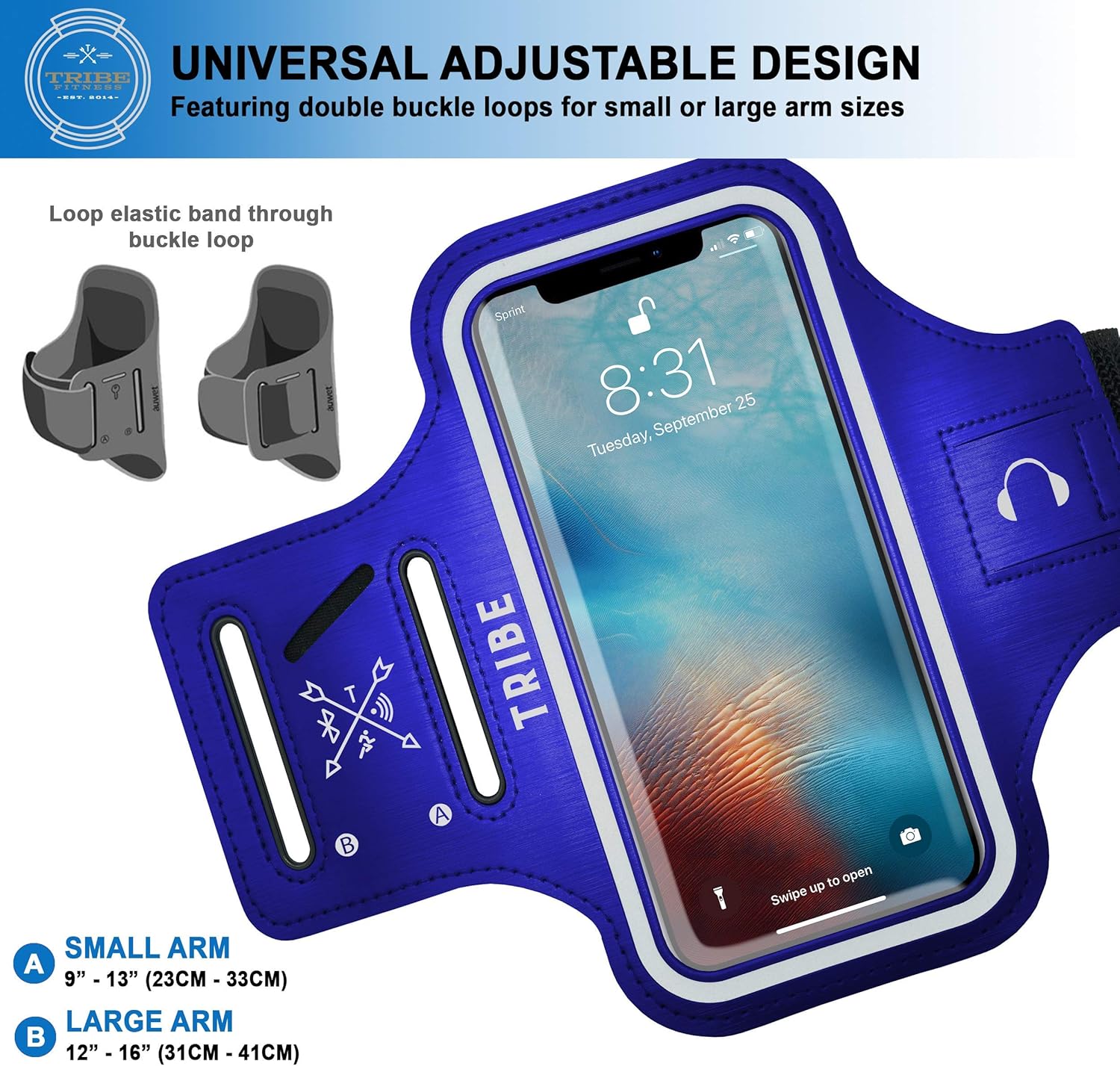 Tribe Armband + 12-Piece Resistance Band Set (105 LBs)