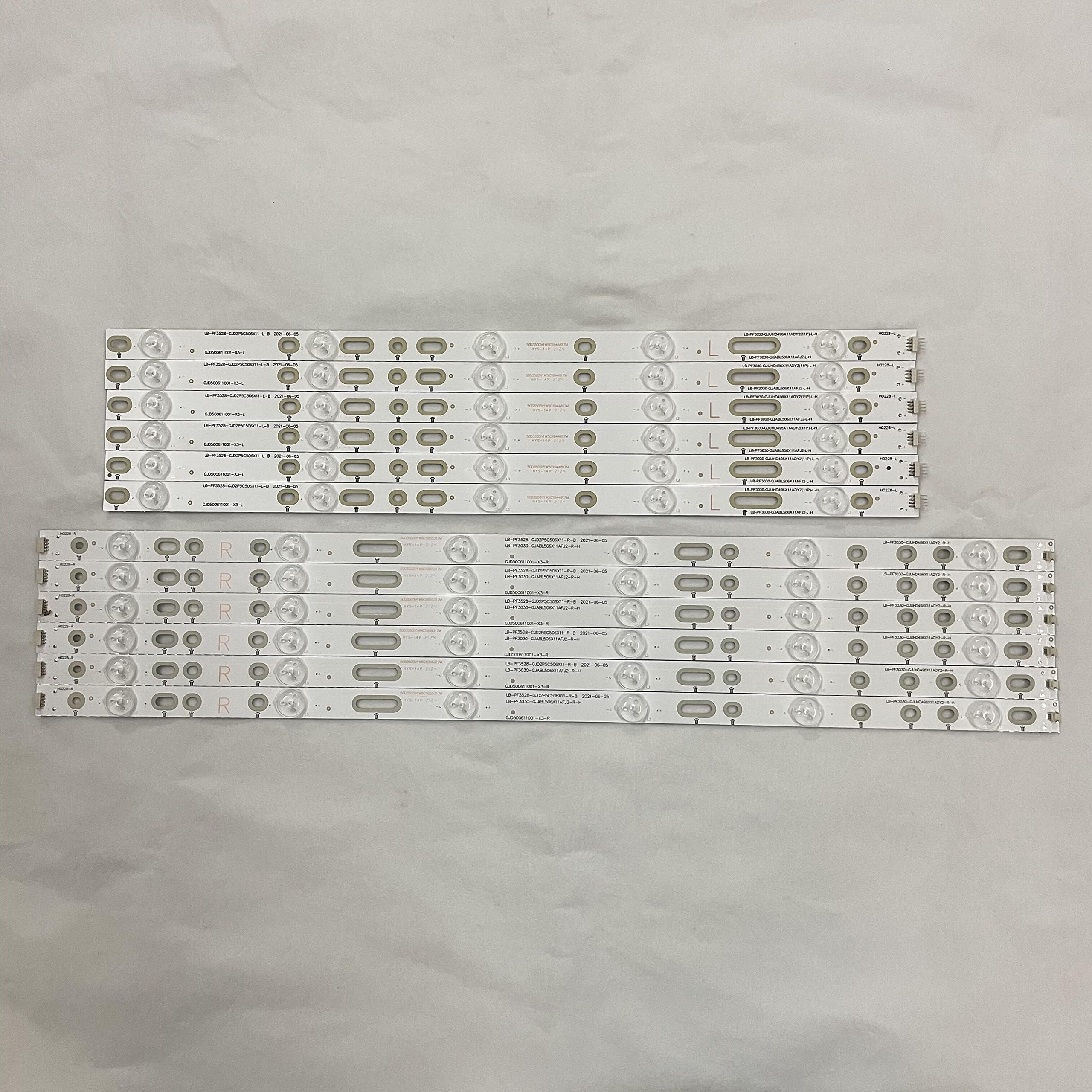 LED Strips(12) for LC-50LB370U LC-50LB371U LC-50LE460X 500TT66 500TT65 500TT25 500TT26