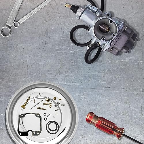 Miniatura 7 de Mid Nebraska Motorsports Kit de carburador para Yamaha Tri Moto 200225 - Kit de reconstrucción de carbohidratos limpios,