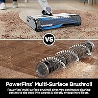 Vista 8 de Aspiradora inalámbrica Shark Detect Pro con cepillo PowerFins, de varilla/manual (2-en-1), Gris/Morado Ceniza, IW1120