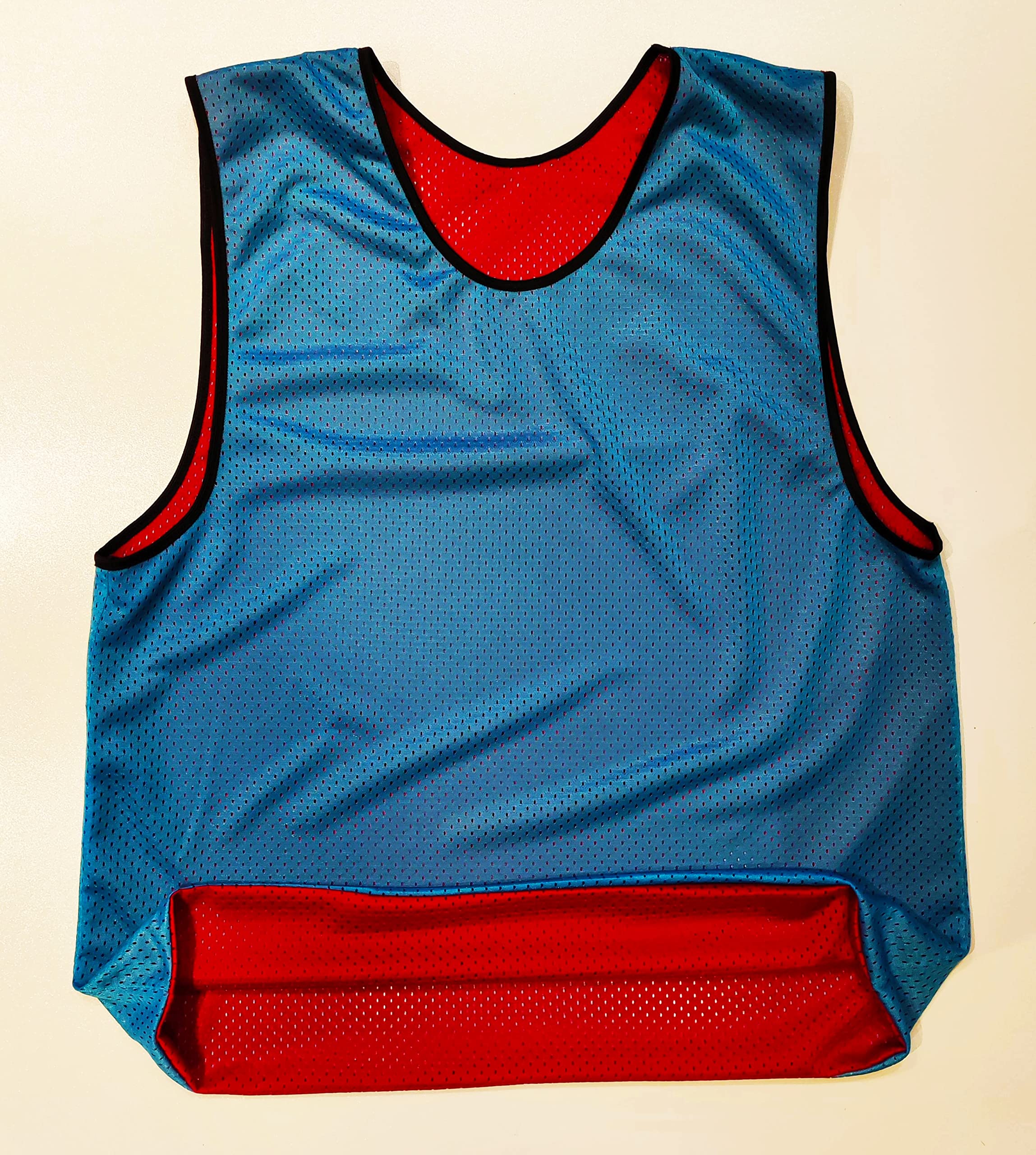 Chasuble réversible de Football - L'ensemble de 6 Gilets Double Face, Maille Scrimmage Training, Juniors et Adultes, Mêlée de Bavoirs de Sports, t-Shirt de Course Unisex S M L XL