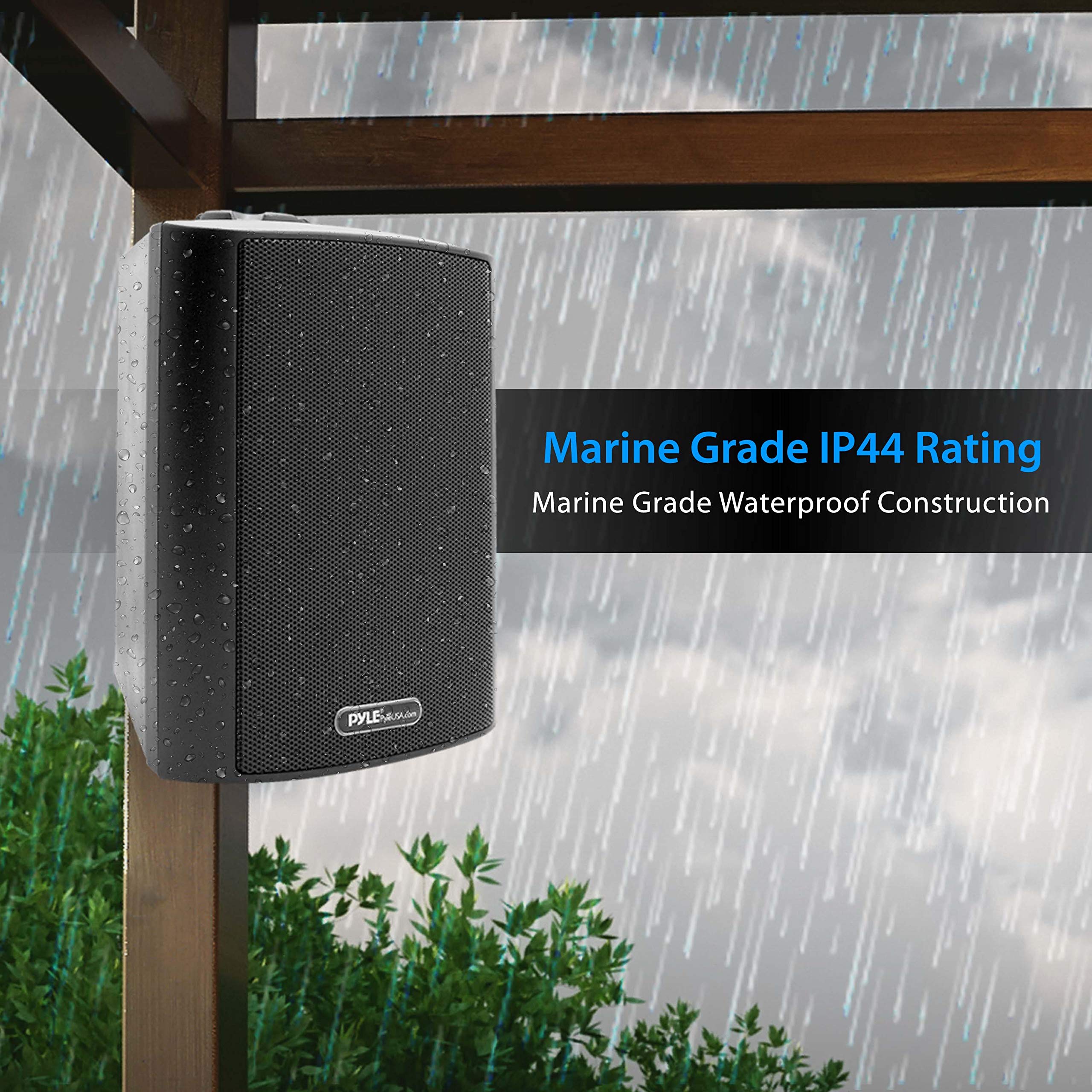 Pyle Pair of Wall Mount Waterproof 