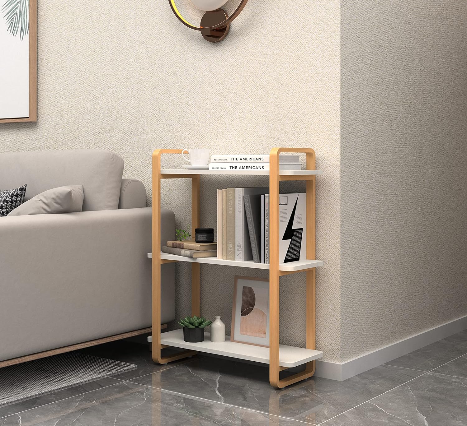 Floating Shelves for Wall, 3 Tier Bathroom Shelf, Solid Wood Bookshelf for Bedroom, Living Room, Kitchen, Office