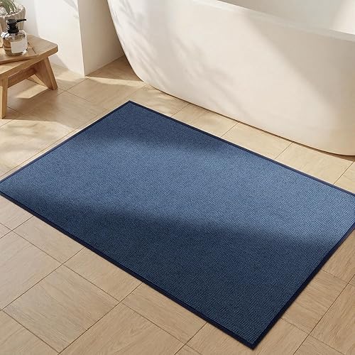 Miniatura 38 de YIHOUSE Alfombras y Alfombrillas de Baño de 16x24, Antideslizantes de Secado Rápido para Baño Absorbentes Ultra Delgadas Lavables a Máquina que