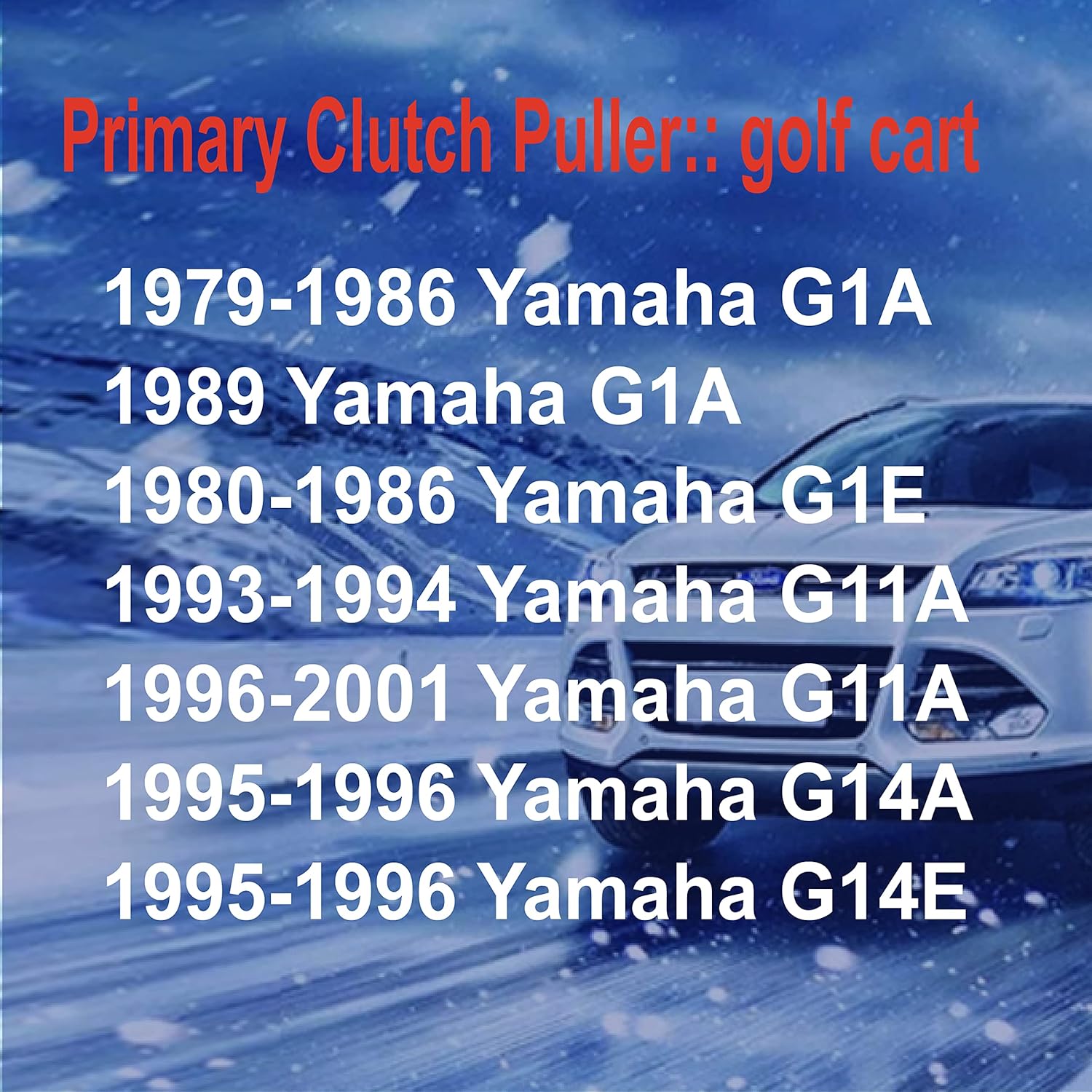 Primary Drive Clutch Puller Remover Tool KIT Compatible with Yamaha G1-G29 Golf Cart &E-Z GO 4 Cycle 1994 / UP E-Z GO (2 Cycle) 1971-1993 /(2 Cycle) Gas 1977/ 9G1 EPIGCP4