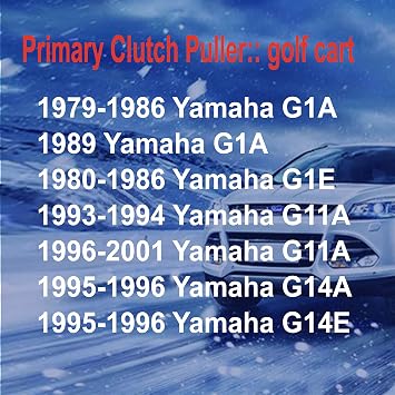 Primary Drive Clutch Puller Remover Tool KIT Compatible with Yamaha G1-G29 Golf Cart &E-Z GO 4 Cycle 1994 / UP E-Z GO (2 Cycle) 1971-1993 /(2 Cycle) Gas 1977/ 9G1 EPIGCP4