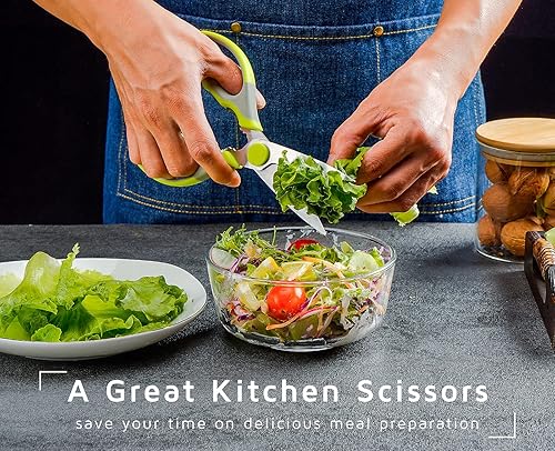 Miniatura 2 de Multifunción Tijeras de cocina, tijeras resistente por wellstar para carne de pollo pescado zacate aves de corral hoja de acero inoxidable de