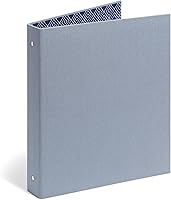 Vista 1 de U Brands Carpeta de moda, lino, gris azul, anillos de 1 pulgada, 1 unidad