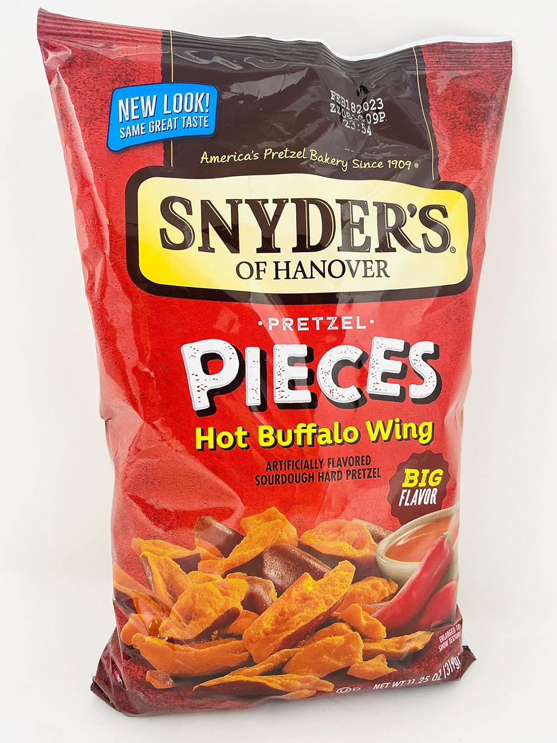 Pretzels Flavored Pieces - Cheddar Cheese | Honey Mustard & Onion | Hot Buffalo Wing Compatible With Snyder's 11.25oz 3PACK