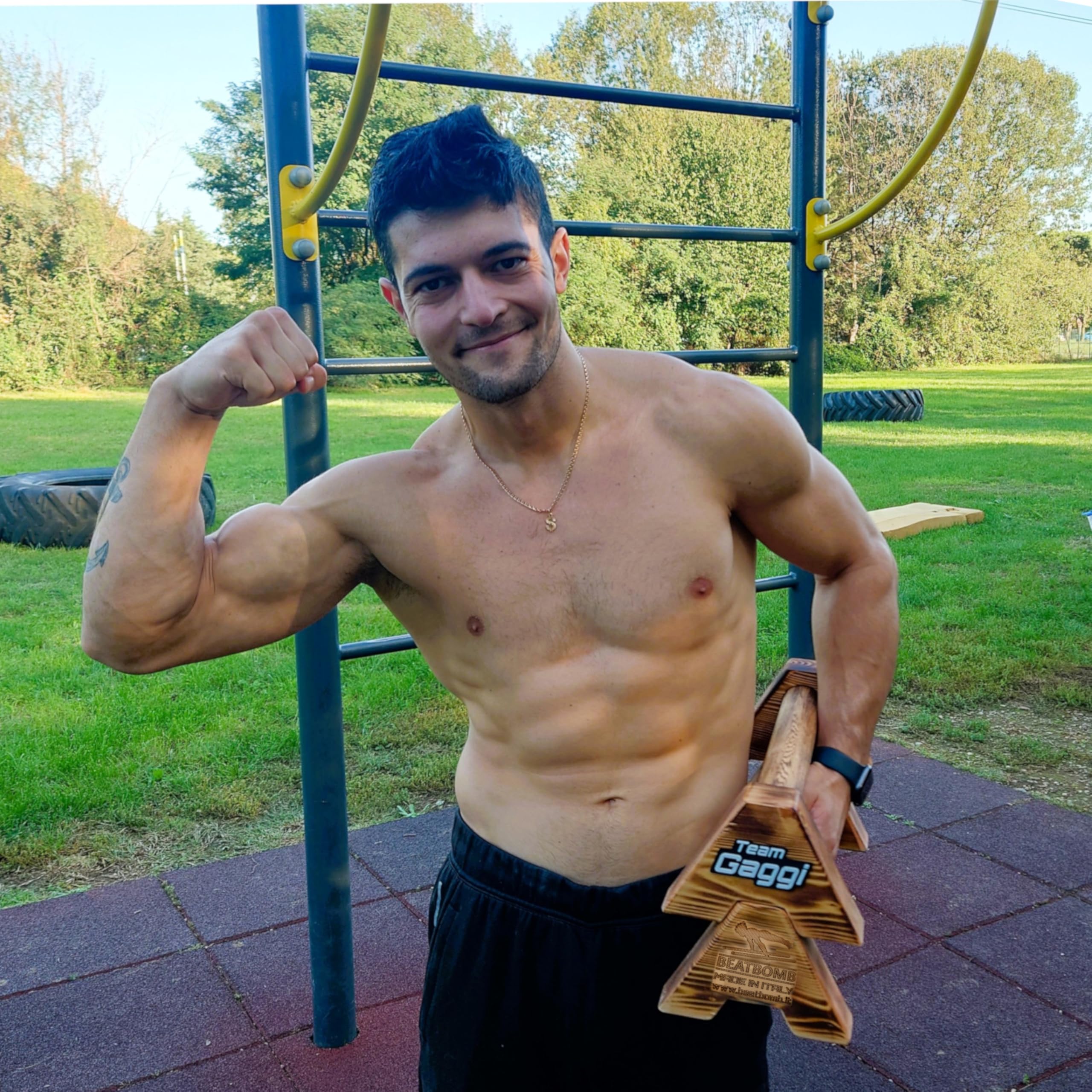Parallele CALISTHENICS Professionali BEATBOMB, Alta Qualità, Parallele in Legno, Parallele Basse, Paralleline Calisthenics, Push Up Bar, Crossfit e Steet Workout, Palestra Corpo Libero, Fitness