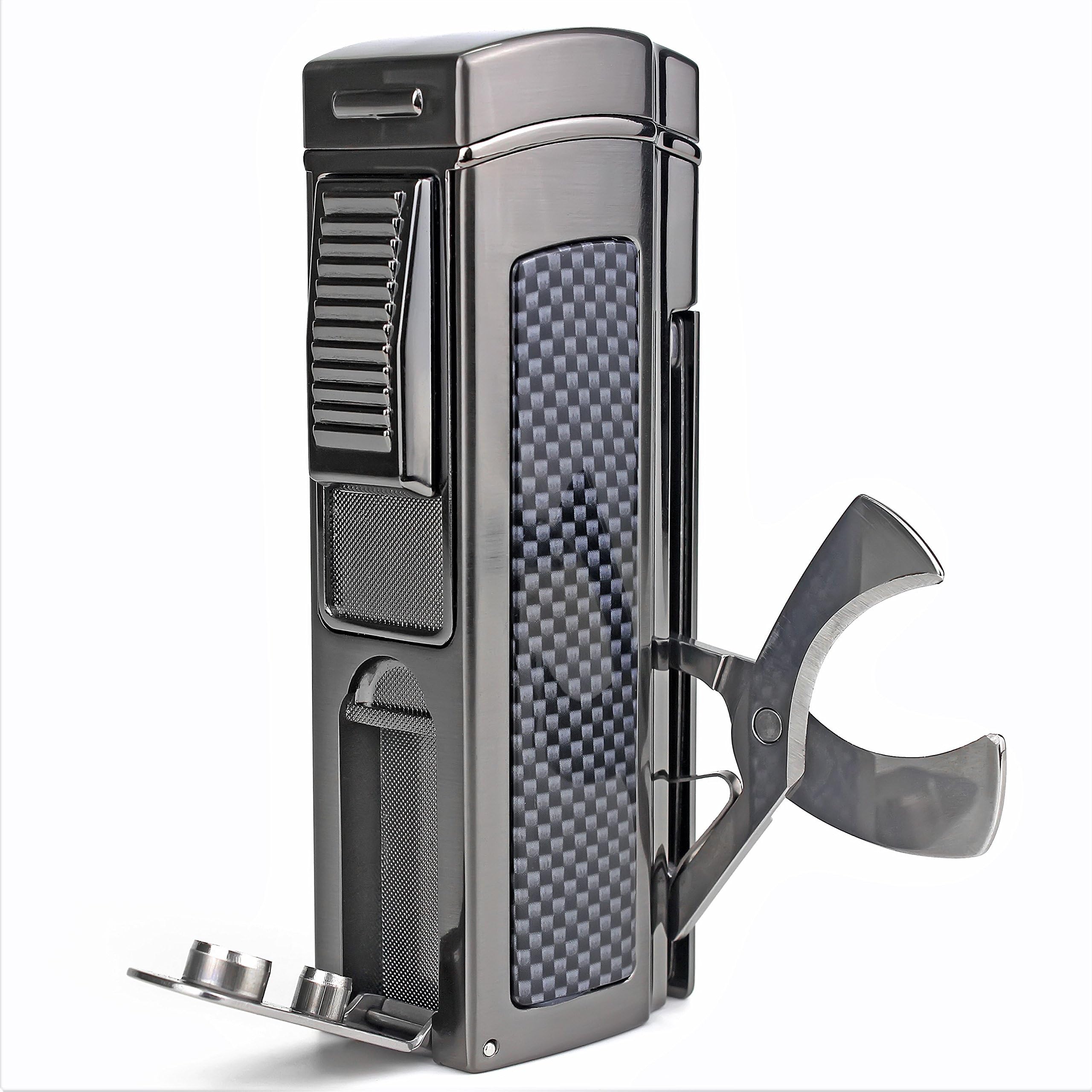 Quadruple torch jet flame lighter