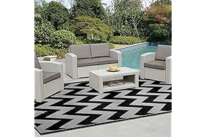 Easy-Going Reversible Pool Deck Rug