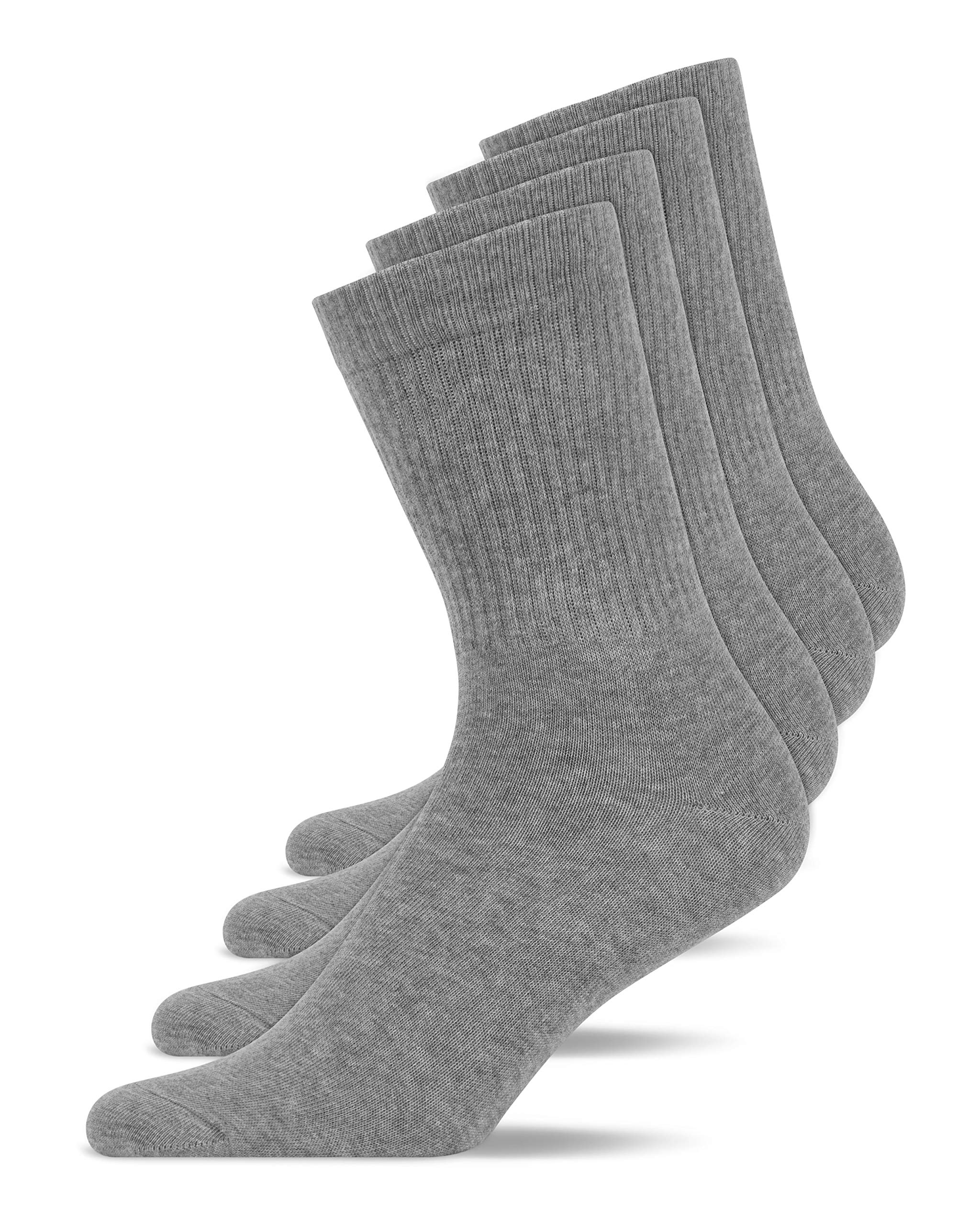 Snocks 4 Paia di Calze Spugna Uomo & Donna in Cotone Organico - Calze Uomo e Donna Sportivi Taglia 35-50 - Calzini Tennis Uomo Adatto ad Ogni Scarpe e ad Ogni Stile - Calze Palestra, Crossfit, Basket
