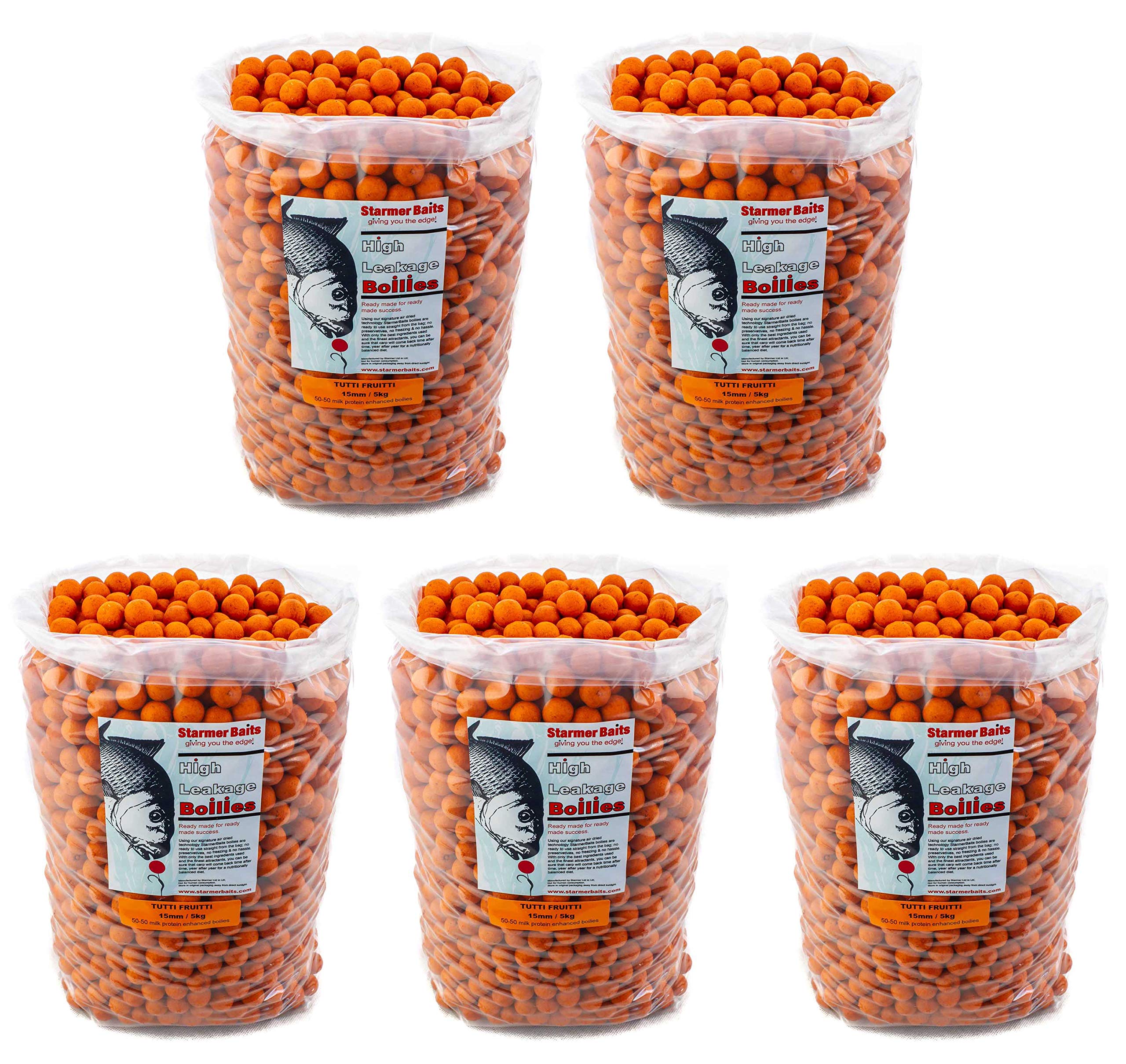 starmerbaits Tutti fruitti milk protein shelf life boilies for carp and coarse all season fishing 15mm (100g-25kg)
