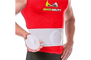 BraceAbility Hernia Belt for Men & Women: Tummy Truss Binder with Support Pads