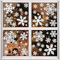 Vista 2 de Adhesivos de copo de nieve blanco de Navidad para vidrio, decoración de ventanas de doble cara, película estática para Navidad, calcomanías de PVC