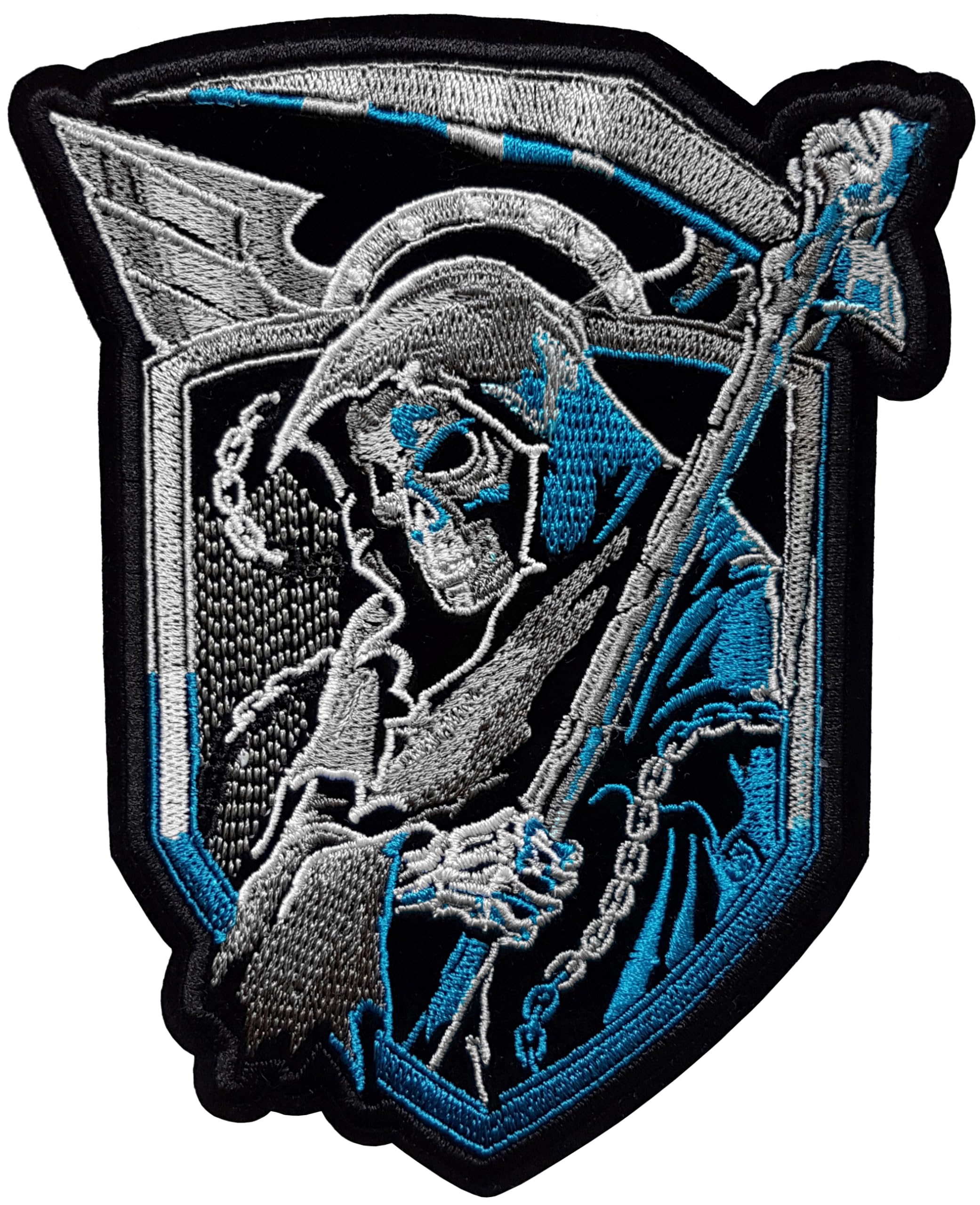 Patch Brodé Tête De Mort Vampire - Thermocollant Ou à Coudre, Pour Customiser Tes Fringues