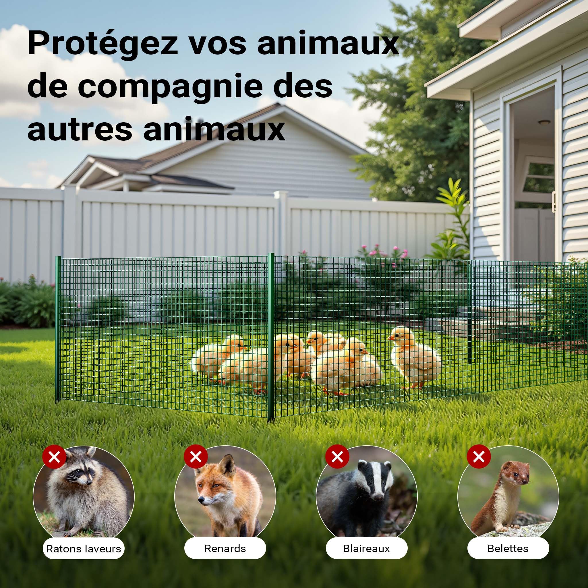 Wiltec Fil de grillage Vert à mailles carrées 25 x 25 mm - 25 m x 50 cm - en Acier galvanisé revêtus par PVC - Rouleau Clôture pour Volière Clapier Jardin Sylviculture Agriculture
