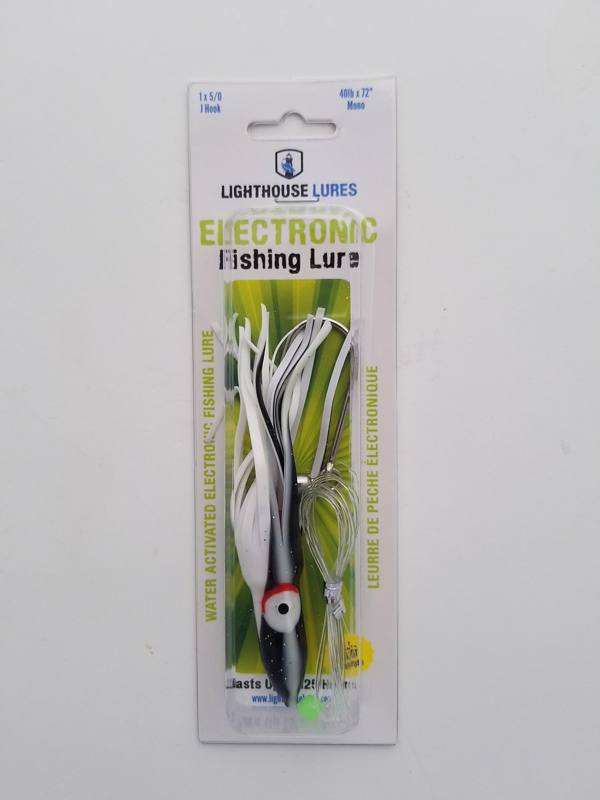 Electronic Hoochie Lure - Cop Car Glow