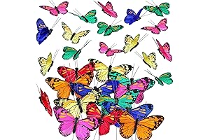 Eye-Catching 12 Set Monarch Butterfly Decorations: Elevate Your Flower Arrangements!