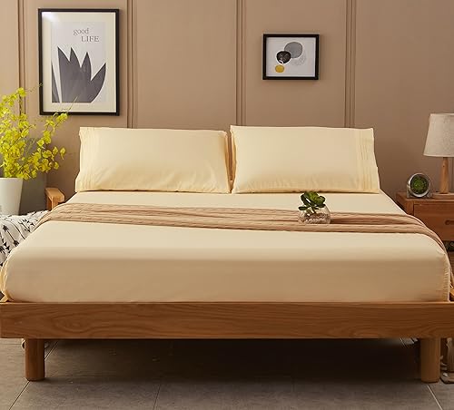 Miniatura 8 de SONORO KATE - Juego de sábanas de microfibra súper suave de 1800 hilos, lujosas sábanas egipcias de 18 de profundidad, para colchón alto,