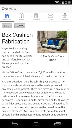 Box Cushion Fabrication