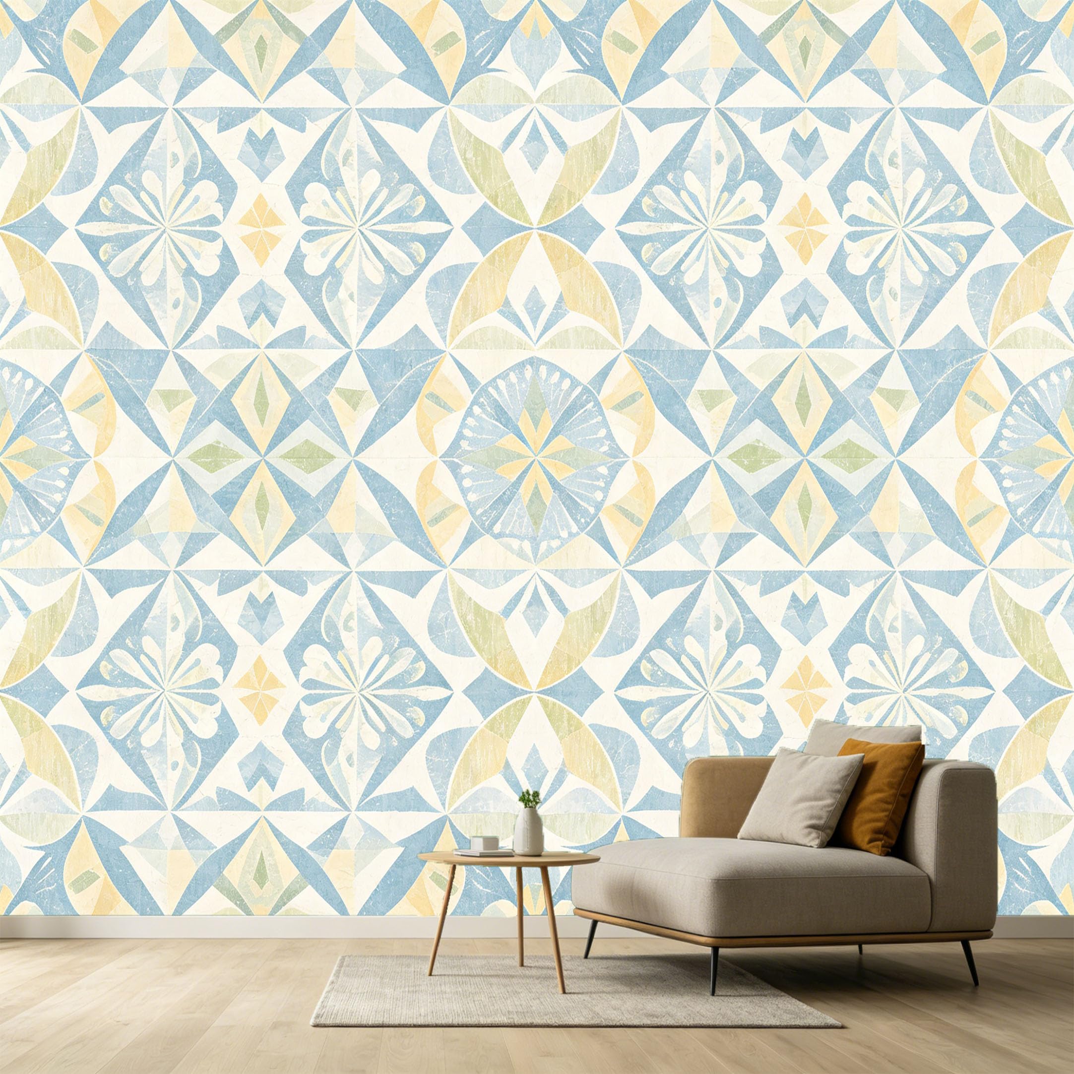 Custom Size Wall Murals Geometric Pattern Watercolor Texture Abstract Shapes SelfAdhesive Wall Fabric Removable Large Wallpaper for Photo Living Room Interior Decor