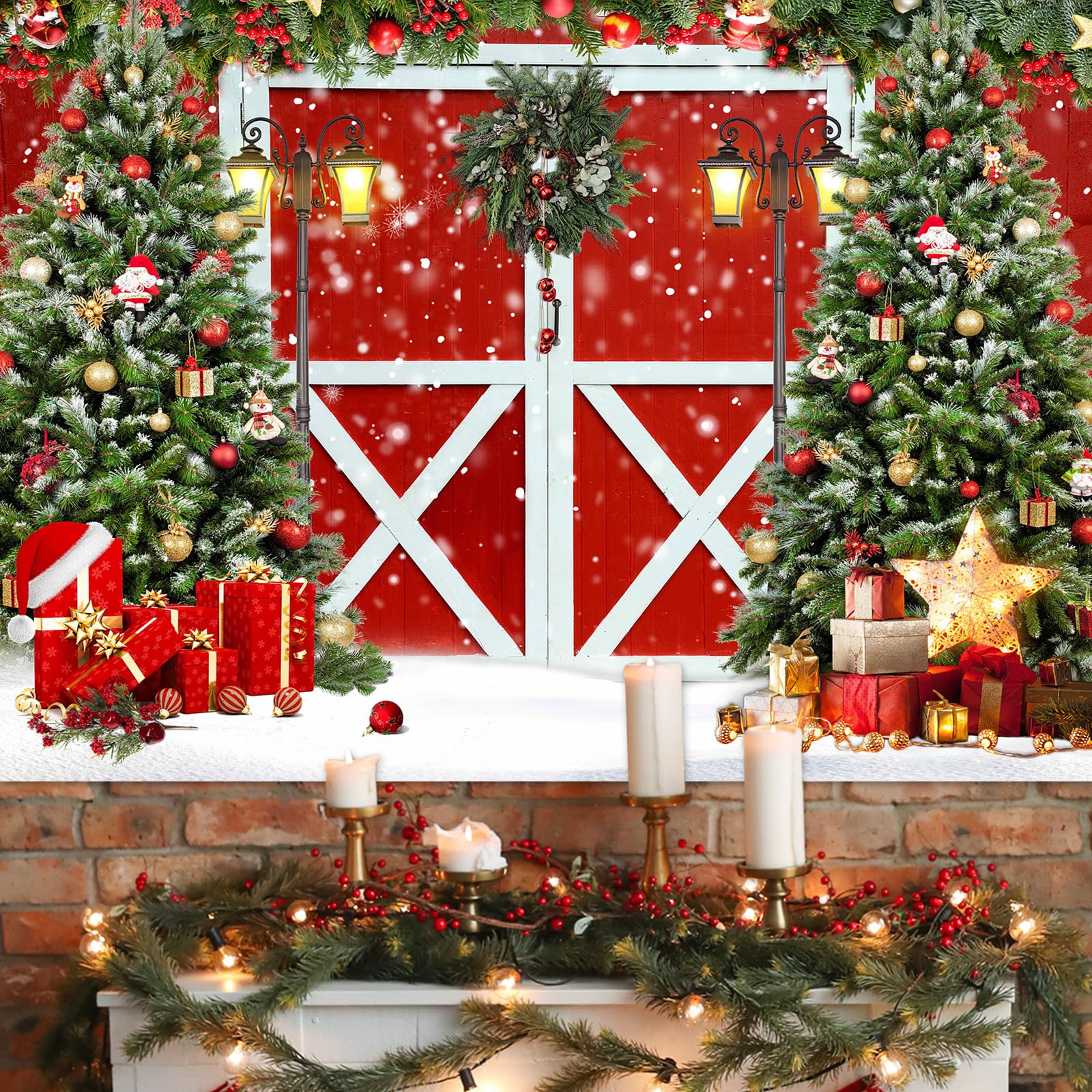 Fondo Fotografía Navidad Telones De Fondo Para árbol De Navidad De 7 X 5  Pies, Chimenea De Interior, Fondo De Fotografía De árbol De Navidad, Regalos  De Navidad, Fondos De Fotos De, image size:1600x1600