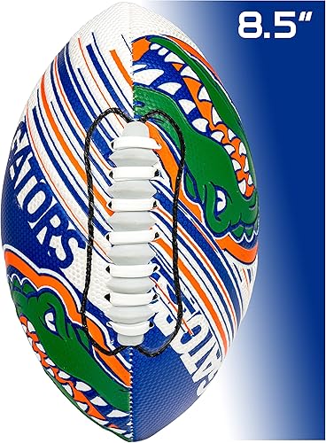 Miniatura 6 de Franklin Sports NCAA - Mini balón de fútbol juvenil - 8.5 pulgadas SPACELACE textura de fácil agarre, perfecto para niños