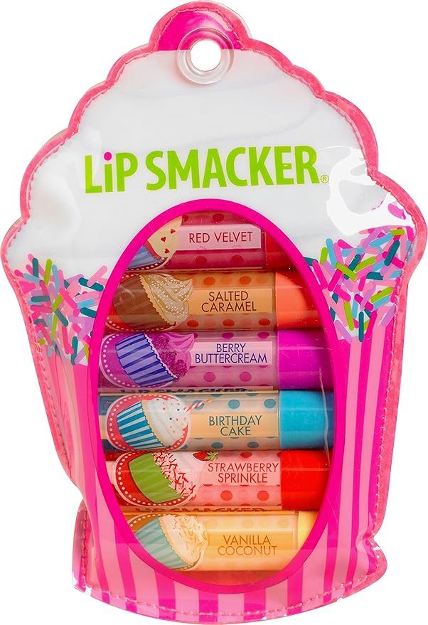 Lip Smacker Cupcake Lover's Lip Gloss Collection in Zipper