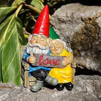 Gnome Figurine カップル像 約26cm Amazon.com: Smadeer Garden gnome statue for outdoor decor,Couple
