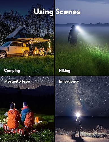 Miniatura 5 de Linterna recargable en forma de U, linternas portátiles de mano, luz de escritorio para exteriores, luz de escritorio para cortes de energía en el