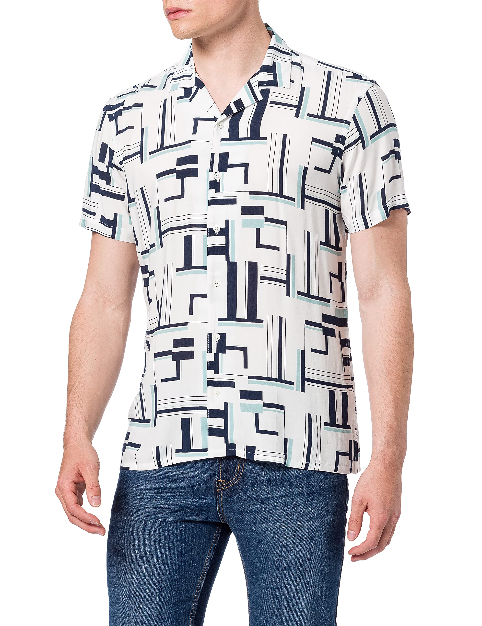 Men's Alvin Ss Cc With Grafic Printed Shirt Shirt