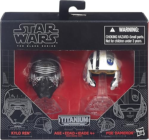 Miniatura 2 de Star Wars:El despertar de la fuerza Serie Negra personajes Kylo Ren y PoE Dameron