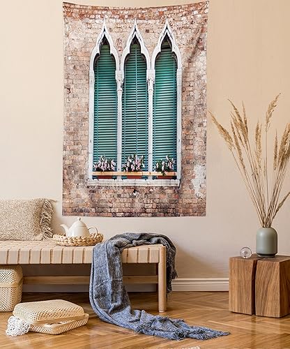 Miniatura 72 de Ambesonne Tapiz de fiesta de los años 70, caja retro en arte pop, música de baile, composición colorida impresa, para colgar en la pared para